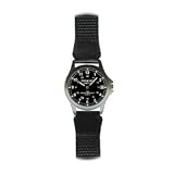 Frontier Classic Matte, Chrome Brass Case, Black Dial w/Date, Nylon