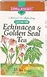 Puritan's Pride Echinacea & Goldenseal Tea Caffeine Free 1 Box 35 Tea Bags Per Box