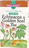 Puritan's Pride Echinacea & Goldenseal Tea Caffeine Free 6 Boxes 35 Tea Bags Per Box