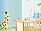 infactory Tierisch lustige Wandtattoos fürs Kinderzimmer "Kenia"