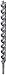 WoodOwl 09813 Tri-Cut 1-Inch by 18-Inch Ultra Smooth Auger Bit