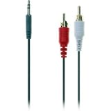 Audio Kabel f&uuml;r iPhone 3G und alle iPods. Cinch auf Klinke. Passt au&szlig;erdem f&uuml;r Nokia AD-43, AD-44, AD-50, AD-52, AD-54, 5310 XpressMusic, N76, N81, N81 8GB, N95, N95 8GB, 5610 XpressMusic, 5700 XpressMusic, 6110 Navigator, 6120 classic, 6124 classic, 6267, 6290, 6500 slide, 7500, E51. Motorola Mini-USB Audio Adapter SYN1504A.