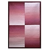 Wool and cotton rug, 'Dreamy Rose' (4.5x6.5)