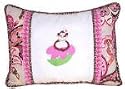 Funky Monkey Embroidered Pillow