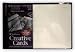 Strathmore Blank Greeting Cards with Envelopes 5 in. x 6.875 in. cards palm beach white with no deckle pack of 50 with envelopes