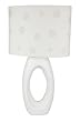 Glenna Jean Lamp - White Oval Base & Polka Dot Shade