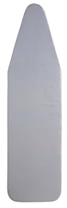 Household Essentials Standard Ironing Board Replacement Pad and Cover, Silver Silicone Coated