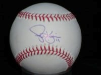 Kazmir, Scott Autographed/Hand Signed MLB baseball on the sweet spot