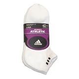 adidas Women's Low Cut 3 Pack ( sz. One Size Fits All, White/Black : Size 9-11 )