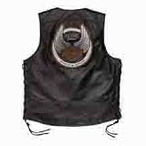 Harley Davidson Men's 105th Anniversary Leather Vest-LIMITED EDITION. Embroidered 105th logo. 97106-08VM