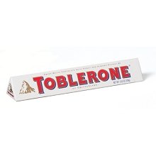 TOBLERONE: Swiss White Chocolate Bar: 12 Count