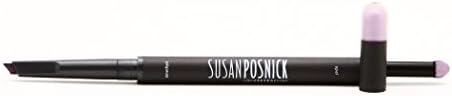Susan Posnick Cosmetics Eyeliner with Dual Colors and Eyeshadow (Amethyst & Opal) – Dual-Ended Angled Pencil & Blendable Self-Dispensing Eye Shadow in Slender Container