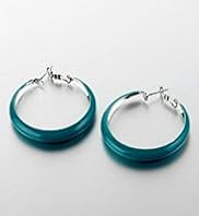 Enamel Hoop Earrings