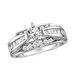 14kt. White Gold, 3 ct. tw. Diamond Engagement Ring