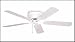 52 Inch Snugger Ceiling Fan Appliance White