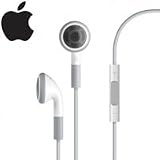 Original Apple Stereo Ohrkanalhörer geeignet / Ohrhörer mit Lautstärkeregler und Mikrofon für Apple iPod und iPhone Touch Classic Nano Shuffle 2G 3G 3GS 4 4G - Weiß