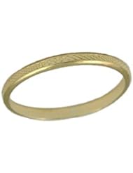 Kids Jewelry - 10K Gold Basket Weave Band Ring (Size 2 1/2)