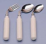 Comfort Grip Curved Utensil - Soup Spoon for right hand use