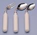 Comfort Grip Curved Utensil - Fork for right hand use