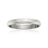 Women's 3mm 14kt White Gold Wedding Ring