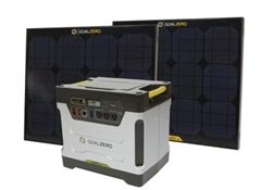 Goal Zero Yeti 1250 Solar Generator With 2 Extra Panels, One Extra Carrying, Tripod and 10 Boulder Quick-Clips