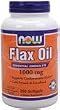 NOW ORGANIC FLAX OIL 1000 MG - 250 SOFTGELS