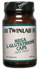 Twinlab Mega L-Glutathione, 60 caps( Triple Pack)