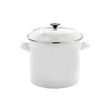 Review Le Creuset N4100-2016 / Le Creuset Enamel-on-Steel 6-Quart Covered Stockpot, White
