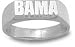 Alabama Crimson Tide Solid Sterling Silver ''BAMA'' Ring Size 6 1/2