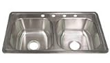 33 x 19 x 8 Stainless Steel Kitchen Sink
