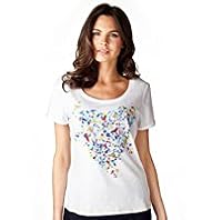 Per Una Pure Cotton Heart & Floral Print Top
