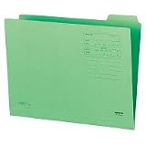 コクヨ　A4-4F-4G　１/４カットフォルダー 第４見出し A4　緑　10冊セットの画像