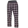 Black/Pink Elastic Flannel Pant