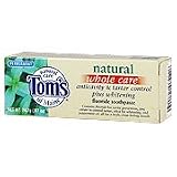 Tom &acute; s of Maine Natural Whole Care Anticavity & Tarter Control Plus Whitening Fluoride Toothpaste 24.7g / 0.87oz ( Peppermint ) ( Travel Size ) - B001AKPP7W