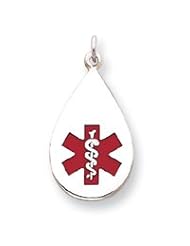 Sterling Silver Medical Jewelry Pendant