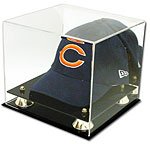 Collectible Deluxe UV Acrylic Cap Baseball Hat Display Case - With Mirror