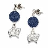 Columbus Blue Jackets Ovation Crystal Earrings
