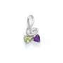 Sterling Silver and Amethyst Peridot Pendant