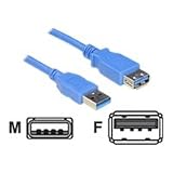 DeLock - Cable Extension USB 3.0 - M(A)/F(A) - 1m - Bleu - 82538par DeLock