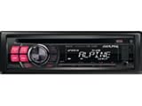 Alpine CD/MP3 Receiver CDE-120RR mit Front USB/AUX-Anschluß mit roter Tastenbeleuchtung, 4 x 50 Watt