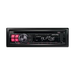 Alpine CD/MP3 Receiver CDE-120RR mit Front USB/AUX-Anschlu� mit roter Tastenbeleuchtung, 4 x 50 Watt