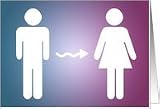 he becomes she : gender reassignment announcement Card