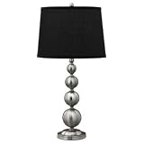 Complements S370DCH Nightstand Table Lamp, Brushed Steel