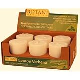Candle, Scented Votives 100% Pure Essential Oils, Lemon Verbena