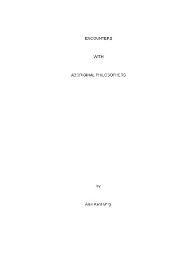 Encounters With Aboriginal Philosophers