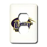 University - LSU Tigers - Light Switch Covers - 2 plug outlet cover