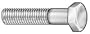 Industrial Grade 3AVG3 Hex Cap Screw, SS, 1/4-20x6 In, PK10