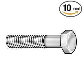 Industrial Grade 3AVG3 Hex Cap Screw, SS, 1/4-20x6 In, PK10
