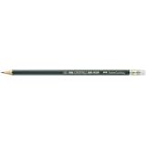 Faber Castell 9000 B Pencil, Sharpened. Eraser. 12 Pack in a Box. 119201