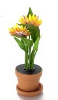 Dollhouse Miniature Bird of Paradise in Bloom!!!